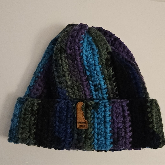 Handmade Multicolor Crochet Beanie - Picture 2 of 5